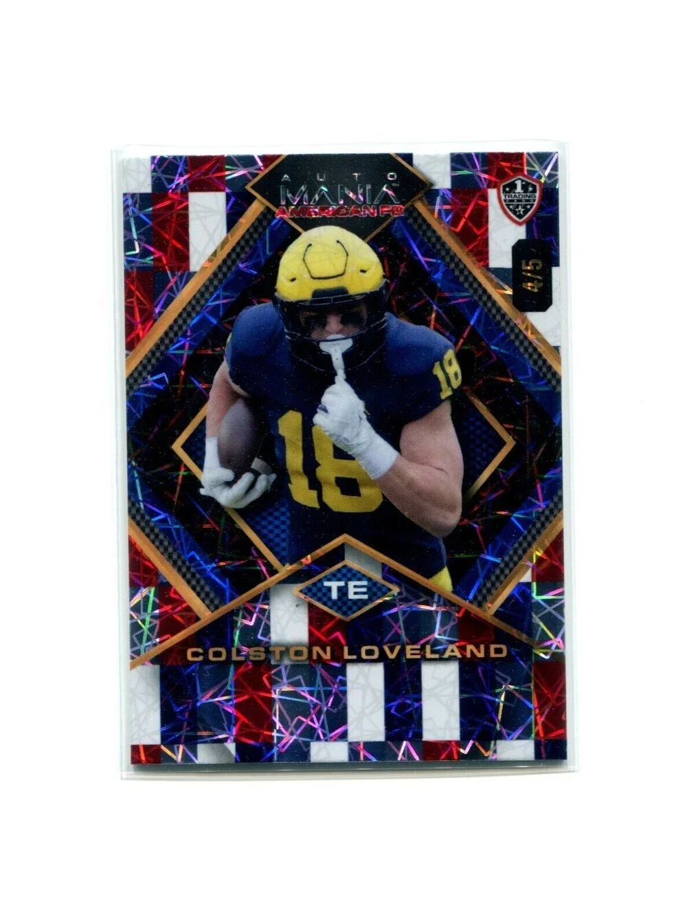2024 Wild Card Mania American FB Colston Loveland AMADP-CL Americana #'d /5